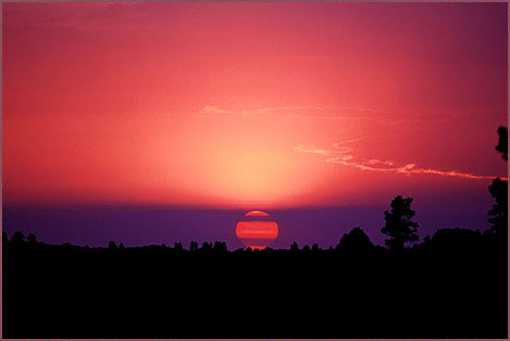 Mystic Evening 2, color photograph by Woody Glloway, Santa Fe, NM
